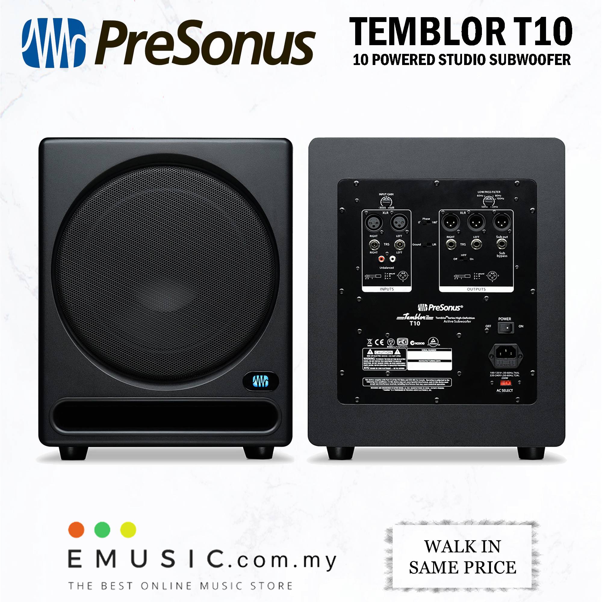 PreSonus Temblor T10 10 PreSonus Temblor T10 10