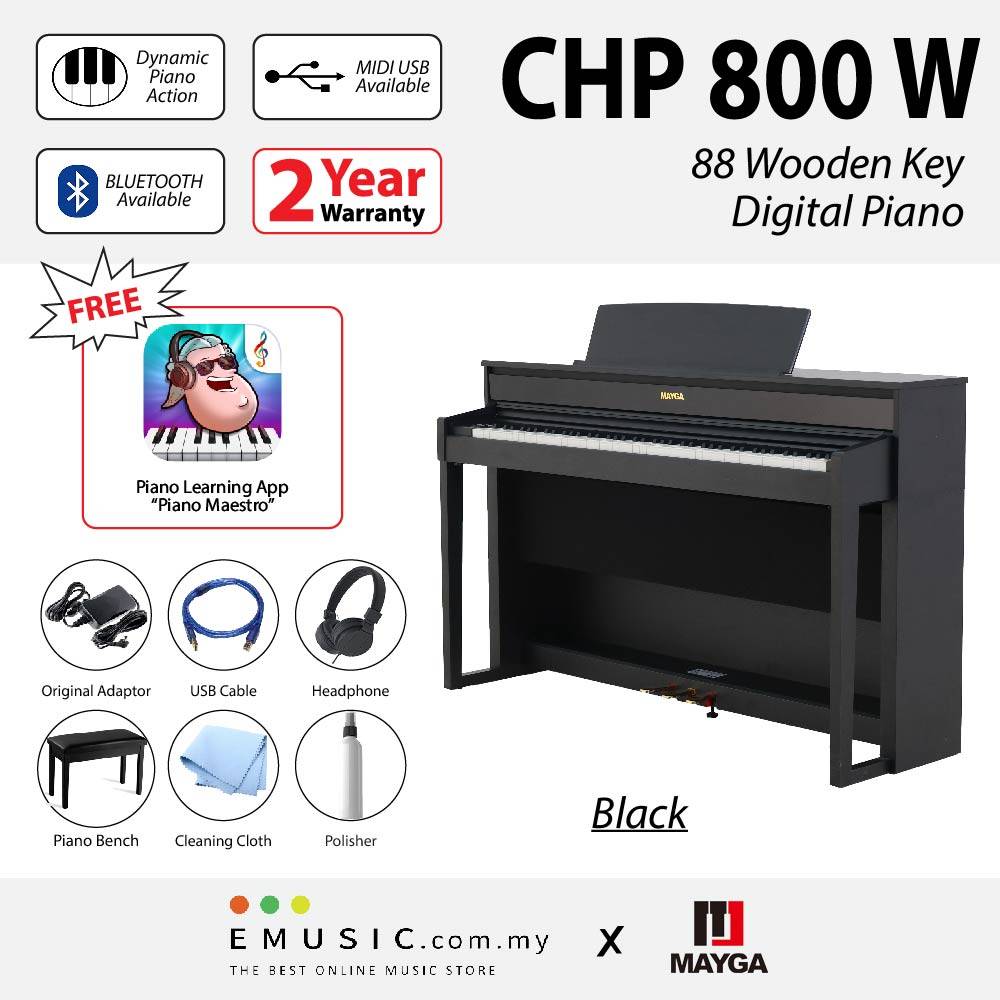 Wooden key digital piano cheap