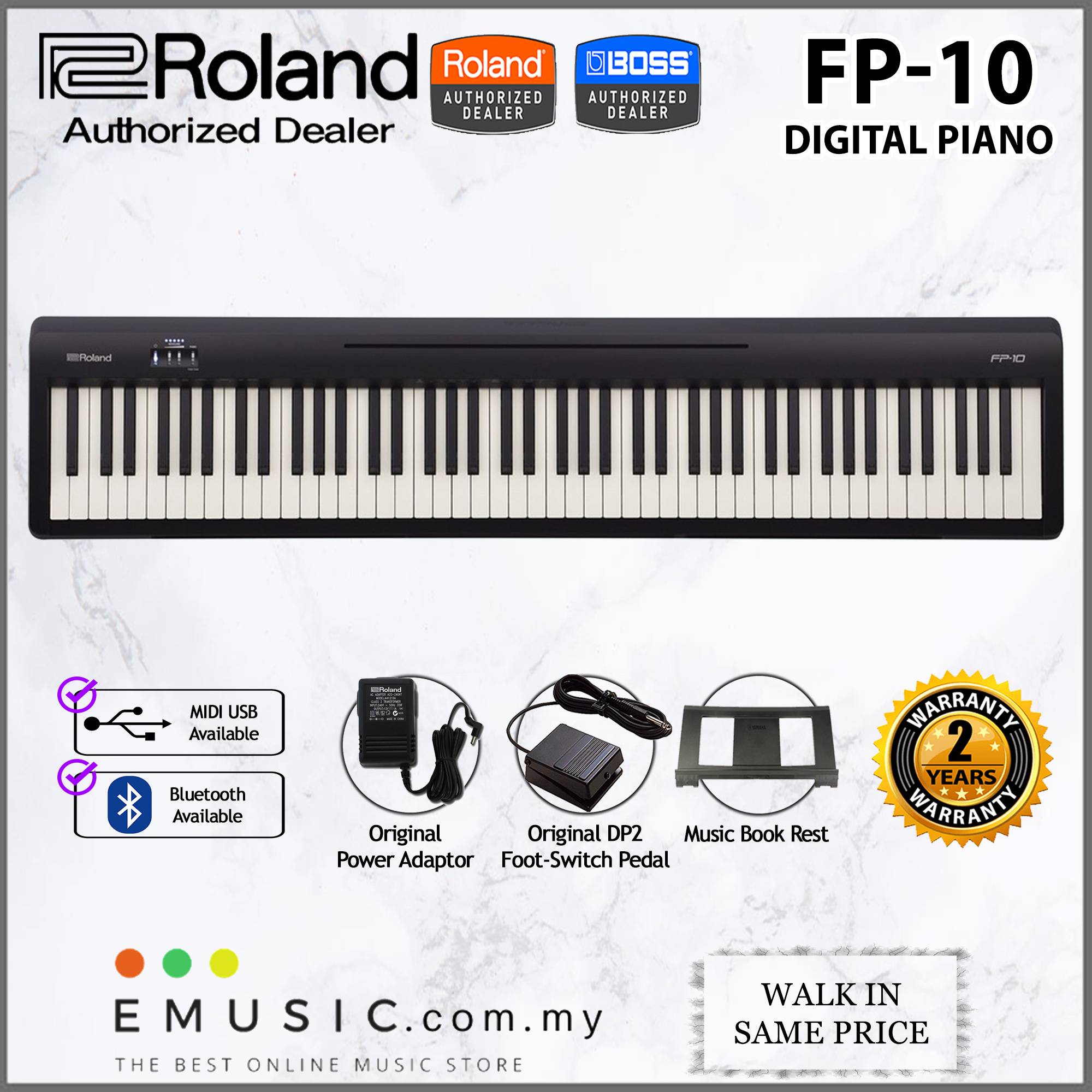 Roland fp10 top usb midi